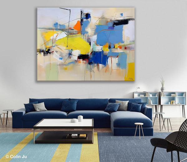 Large Canvas Art for Sale, Original Abstract Art Paintings, Hand Painted Canvas Art, Acrylic Painting on Canvas, Large Painting for Bedroom-Paintingforhome