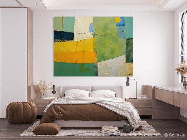 Original Canvas Artwork, Large Wall Art Painting for Dining Room, Contemporary Acrylic Painting on Canvas, Modern Abstract Wall Paintings-Paintingforhome