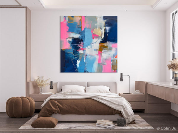 Canvas Art, Original Modern Wall Art, Modern Acrylic Artwork, Modern Canvas Paintings, Contemporary Large Abstract Painting for Dining Room-Paintingforhome