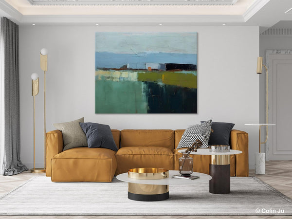 Landscape Acrylic Paintings, Landscape Abstract Painting, Modern Wall Art for Living Room, Original Abstract Art, Acrylic Painting on Canvas-Paintingforhome