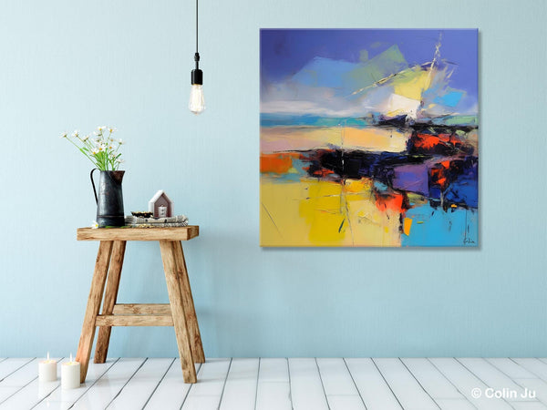 Modern Acrylic Artwork, Buy Art Paintings Online, Contemporary Canvas Art, Original Modern Paintings, Large Abstract Painting for Bedroom-Paintingforhome
