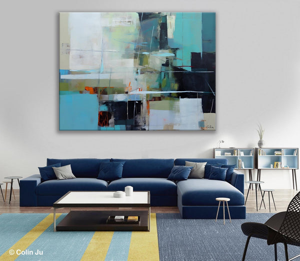 Extra Large Canvas Paintings, Original Abstract Painting, Modern Wall Art Ideas for Living Room, Impasto Art, Contemporary Acrylic Paintings-Paintingforhome