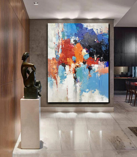 Modern Canvas Painting, Living Room Wall Art Ideas, Buy Abstract Art Online, Heavy Texture Art, Large Acrylic Painting on Canvas-Paintingforhome