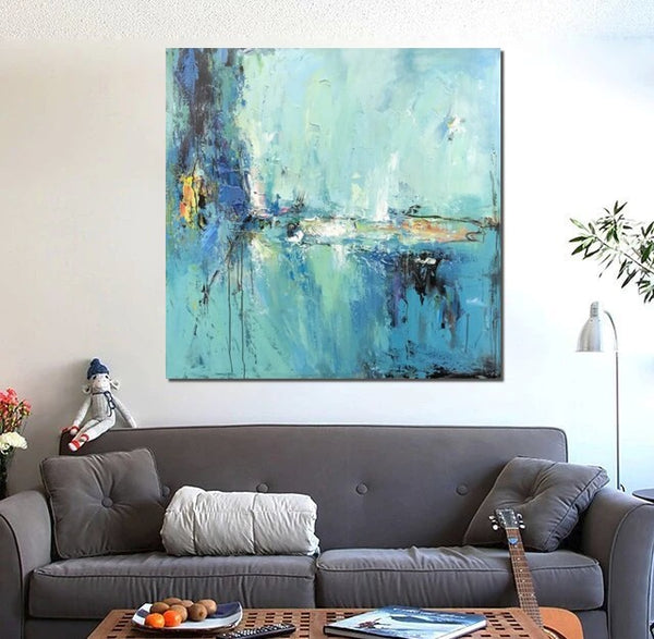Modern Acrylic Canvas Painting, Heavy Texture Paintings, Palette Knife Paniting, Acrylic Painting on Canvas, Oversized Wall Art Painting for Sale-Paintingforhome