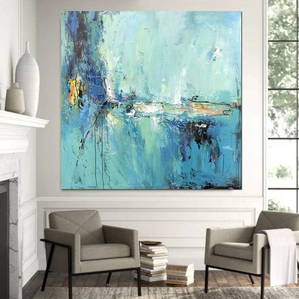 Modern Acrylic Canvas Painting, Heavy Texture Paintings, Palette Knife Paniting, Acrylic Painting on Canvas, Oversized Wall Art Painting for Sale-Paintingforhome
