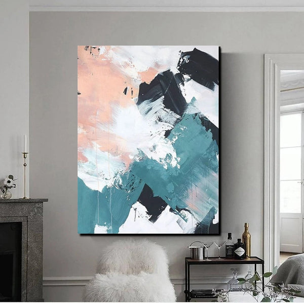 Contemporary Abstract Art, Bedroom Canvas Art Ideas, Large Painting for Sale, Buy Large Paintings Online, Simple Modern Art-Paintingforhome