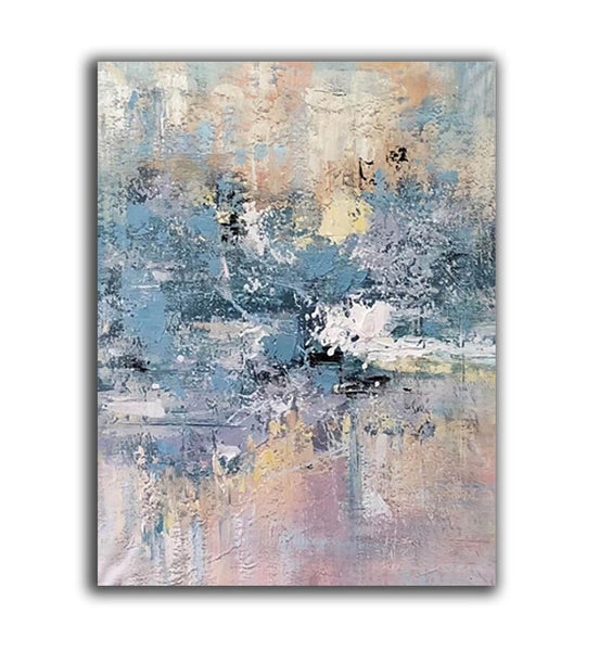 Simple Wall Art Ideas, Heavy Texture Painting, Bedroom Abstract Paintings, Modern Abstract Painting, Large Acrylic Canvas Paintings-Paintingforhome