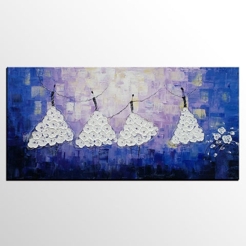 Acrylic Abstract Art, Ballet Dancer Painting, Contemporary Artwork, Art for Sale, Simple Abstract Painting-Paintingforhome