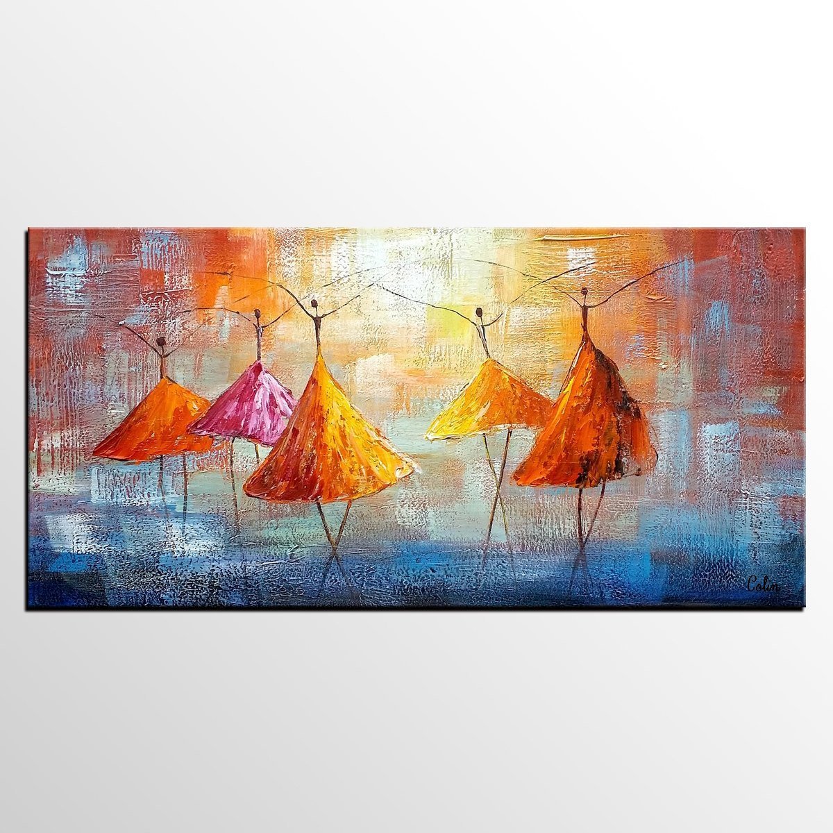Abstract Artwork, Contemporary Artwork, Ballet Dancer Painting, Painting for Sale, Original Painting-Grace Painting Crafts