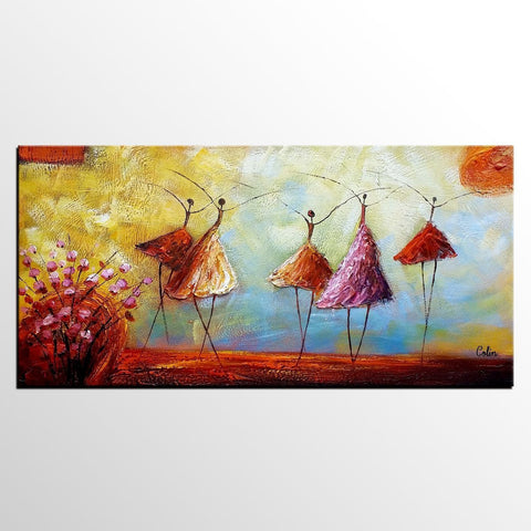 Contemporary Artwork, Ballet Dancer Painting, Abstract Artwork, Painting for Sale, Original Painting-Paintingforhome