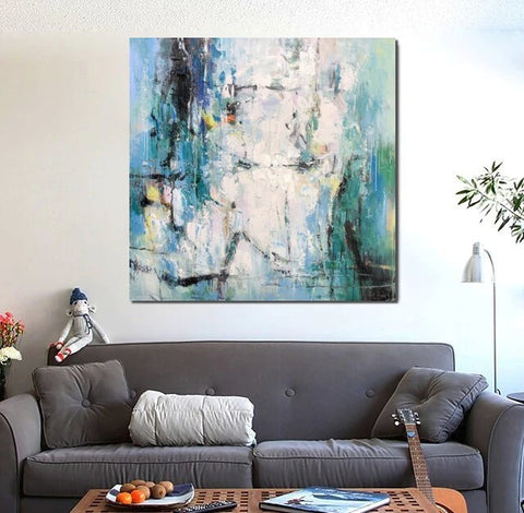 Large Paintings for Living Room, Hand Painted Acrylic Painting, Bedroom Wall Painting, Modern Contemporary Art, Modern Paintings for Dining Room-Paintingforhome
