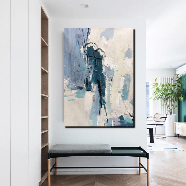 Living Room Abstract Paintings, Hand Painted Canvas Paintings, Large W ...