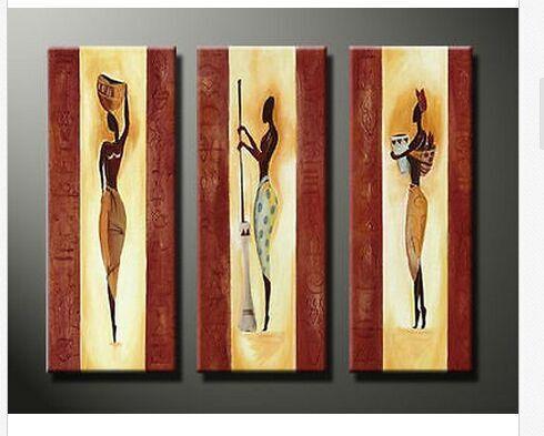 Living Room Abstract Painting, African Woman Painting, African Girl Ar ...
