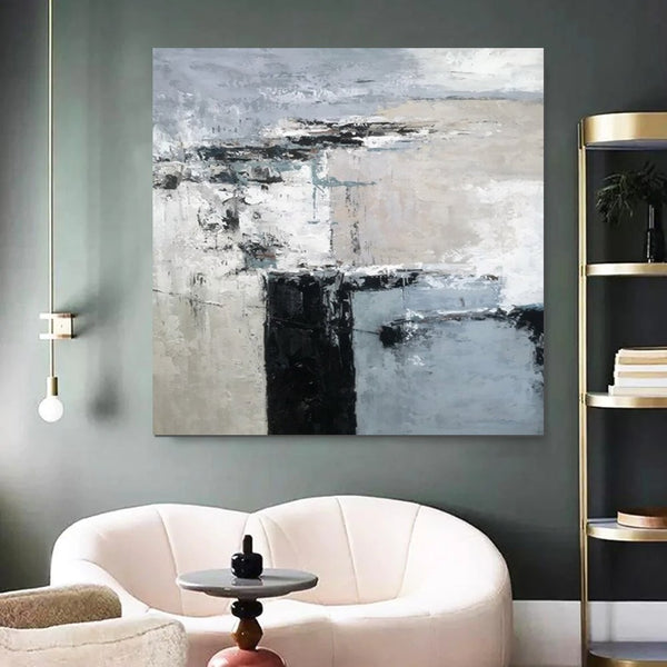 Simple Acrylic Paintings, Modern Wall Art Paintings for Living Room, Dining Room Acrylic Paintings, Heavy Texture Canvas Art, Buy Art Online-Paintingforhome