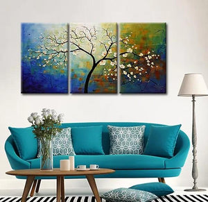 Heavy Texture Painting, Acrylic Painting for Bedroom, Tree of Life Painting, Palette Knife Painting, Simple Painting Ideas-Paintingforhome