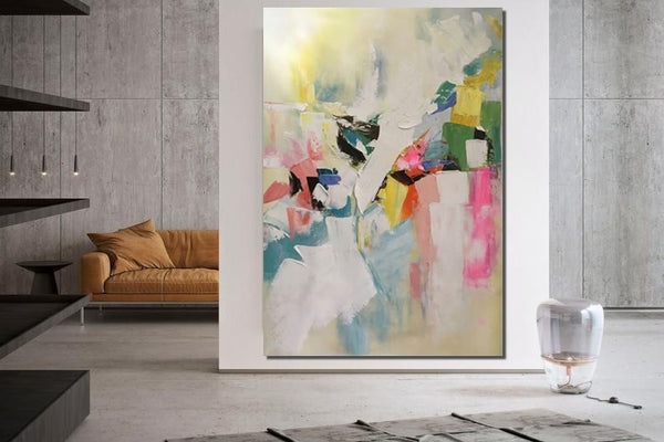 Large Canvas Art Ideas, Large Painting for Living Room, Contemporary Acrylic Art Painting, Buy Large Paintings Online, Simple Modern Art-Paintingforhome